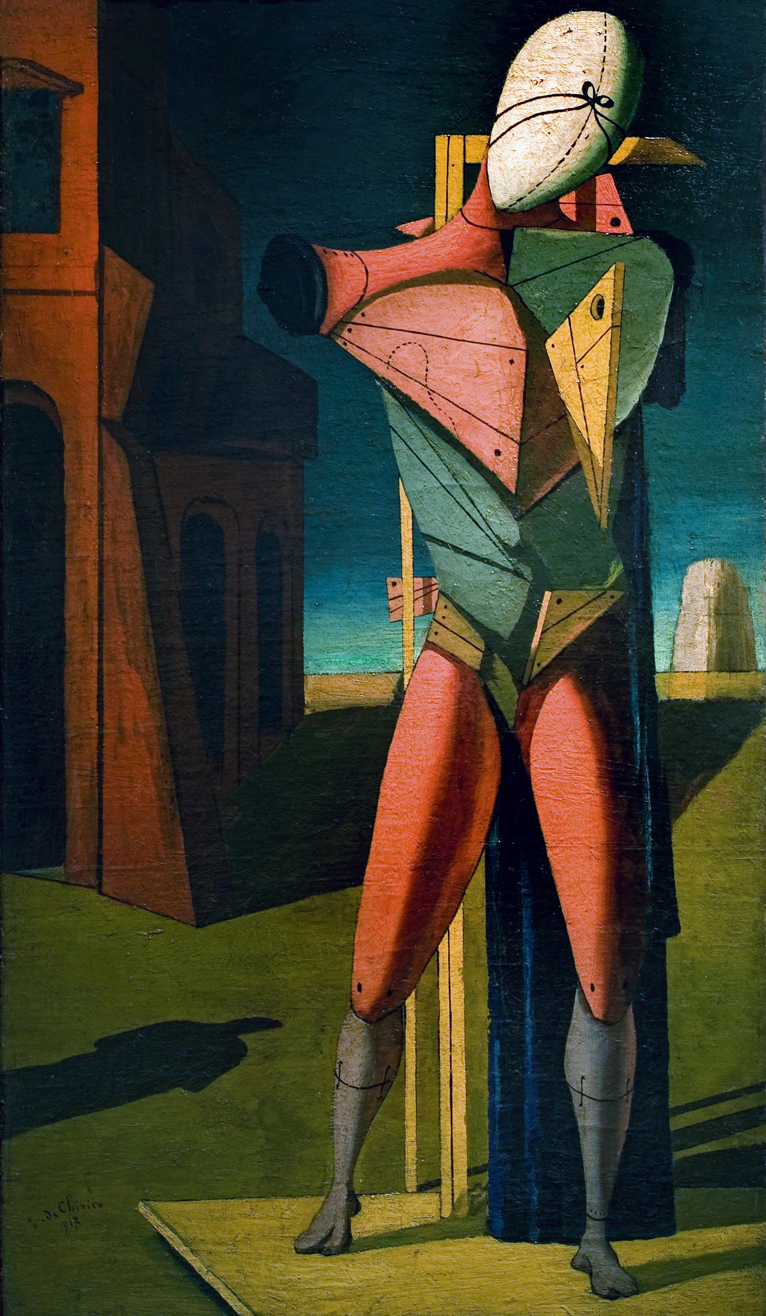 Giorgio de Chirico Der Troubadour * Il trovatore, 1917, © VG Bild-Kunst, Bonn 2020 Öl auf Leinwand, 91 × 57 cm Privatsammlung  akg-images / Cameraphoto