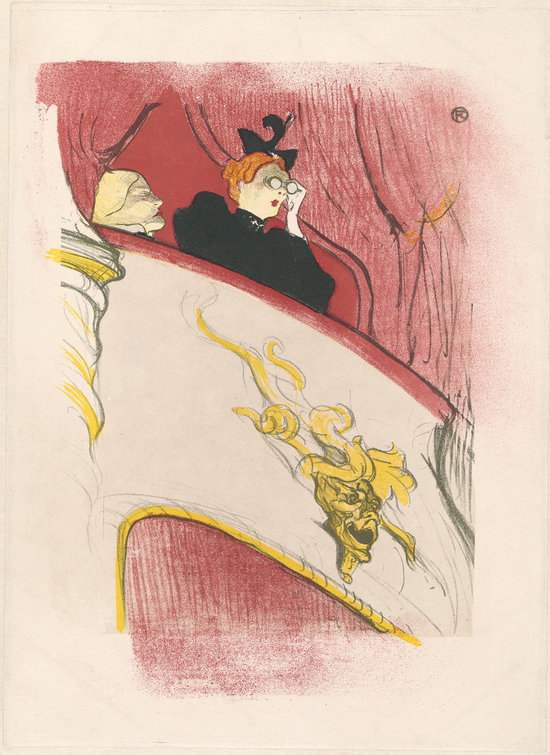 Hamburger Kunsthalle, Archiv, 2014, Cest la vie, Lautrec, die Loge mit der Goldmaske, 1893-94