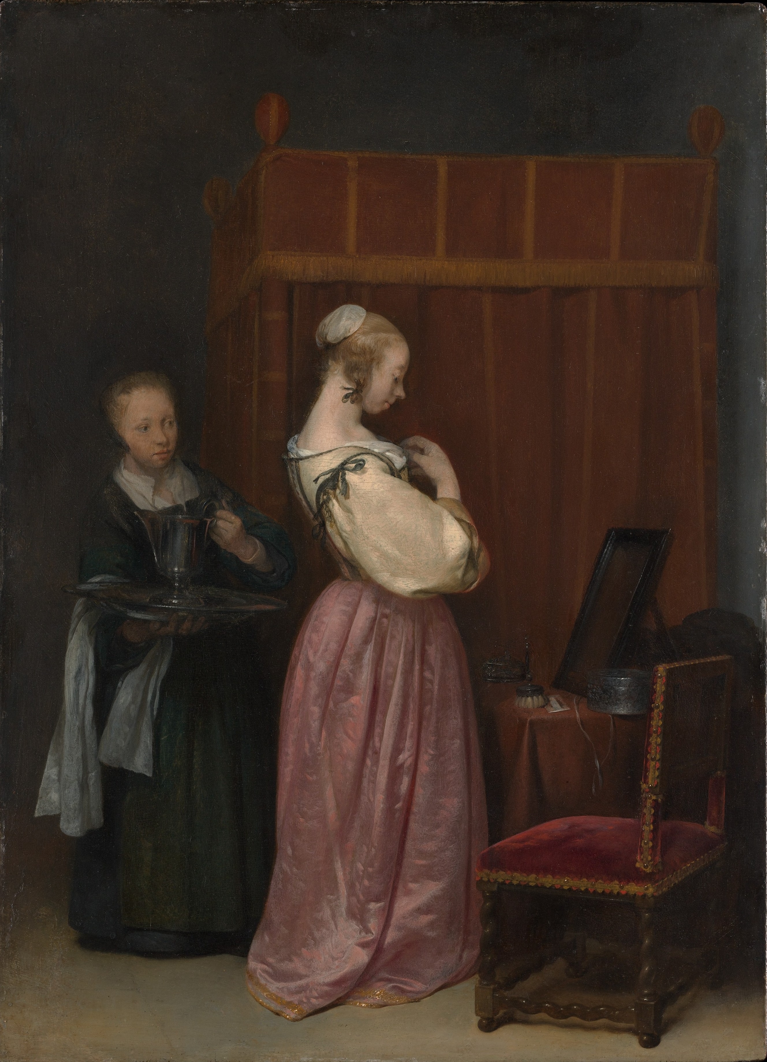 Gerard ter Borch 193 Eine Frau bei der Toilette, 1650-1951, New York, The Metropolitan Museum of Art