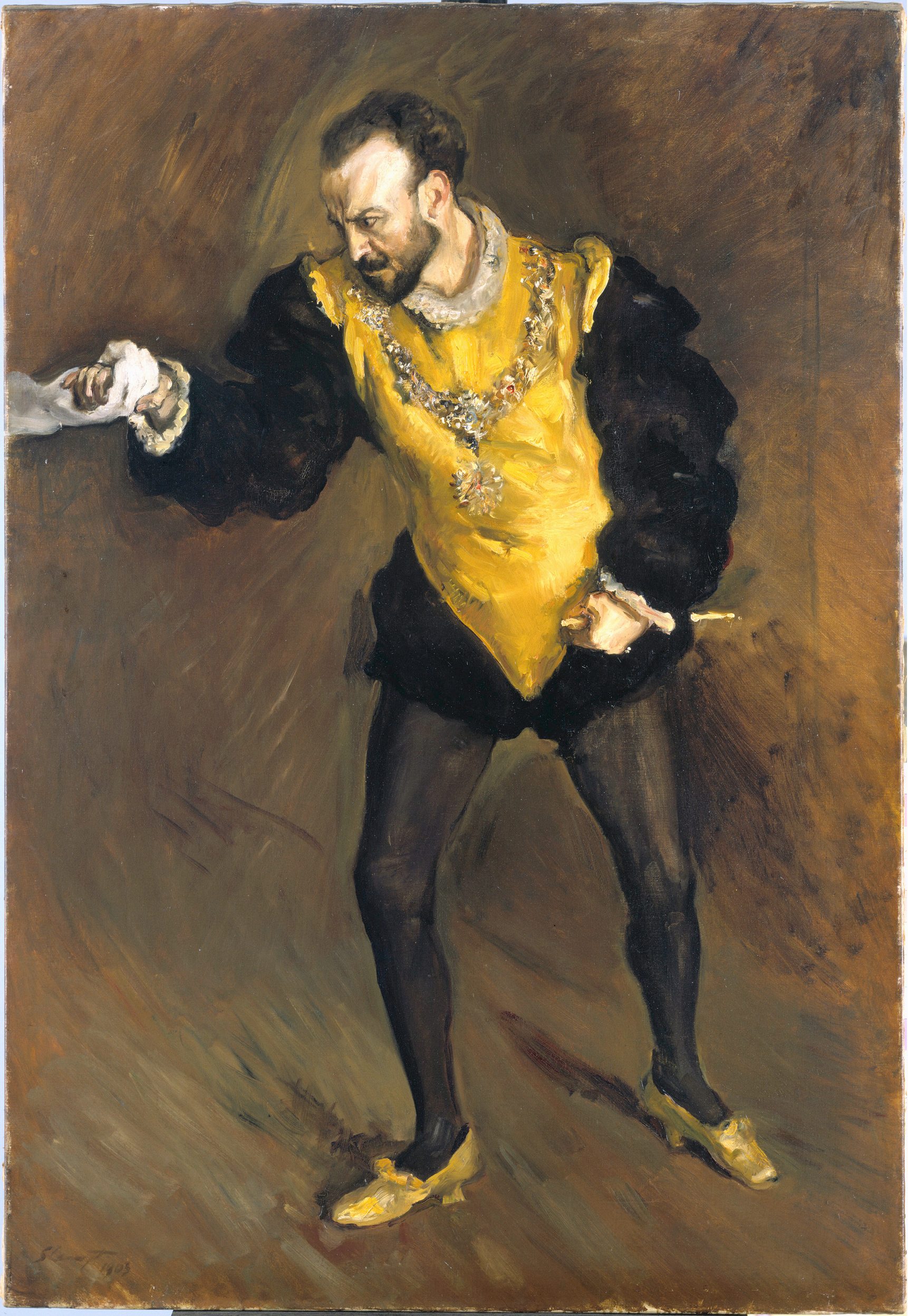 Max Slevogt (1868 - 1932) Der schwarze d’Andrade, 1903, Öl auf Leinwand, 150 x 109 cm