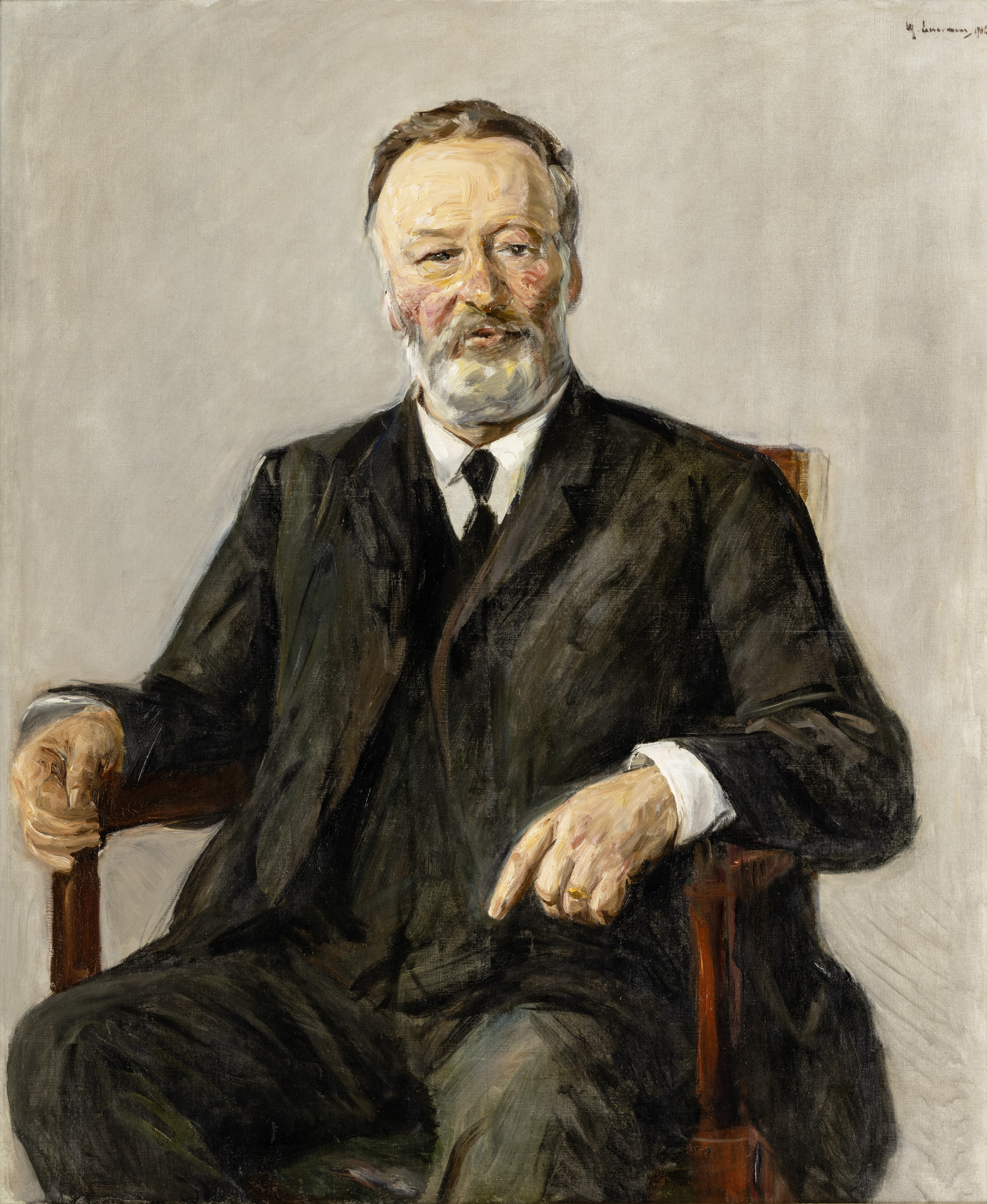 Max Liebermann (1847– 1935) Albert Martin Wolffson, 1906 Öl auf Leinwand, 132 x 116 cm © Privatbesitz Foto: Christoph Irrgang