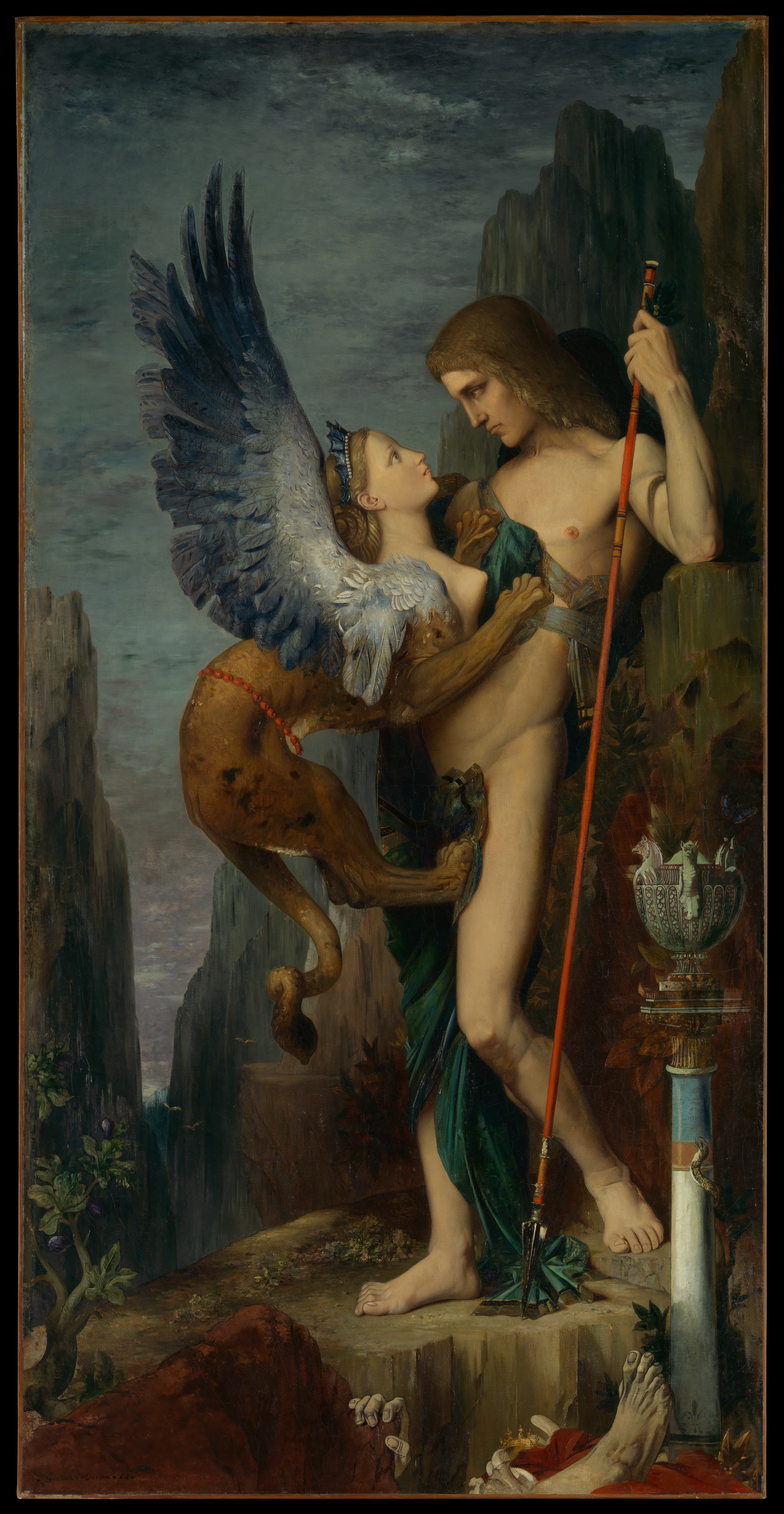 Gustave Moreau, Ödipus und die Sphinx, 1864, Lent by The Metropolitain Museum of Art, Bequest of William H. Herriman, 1920