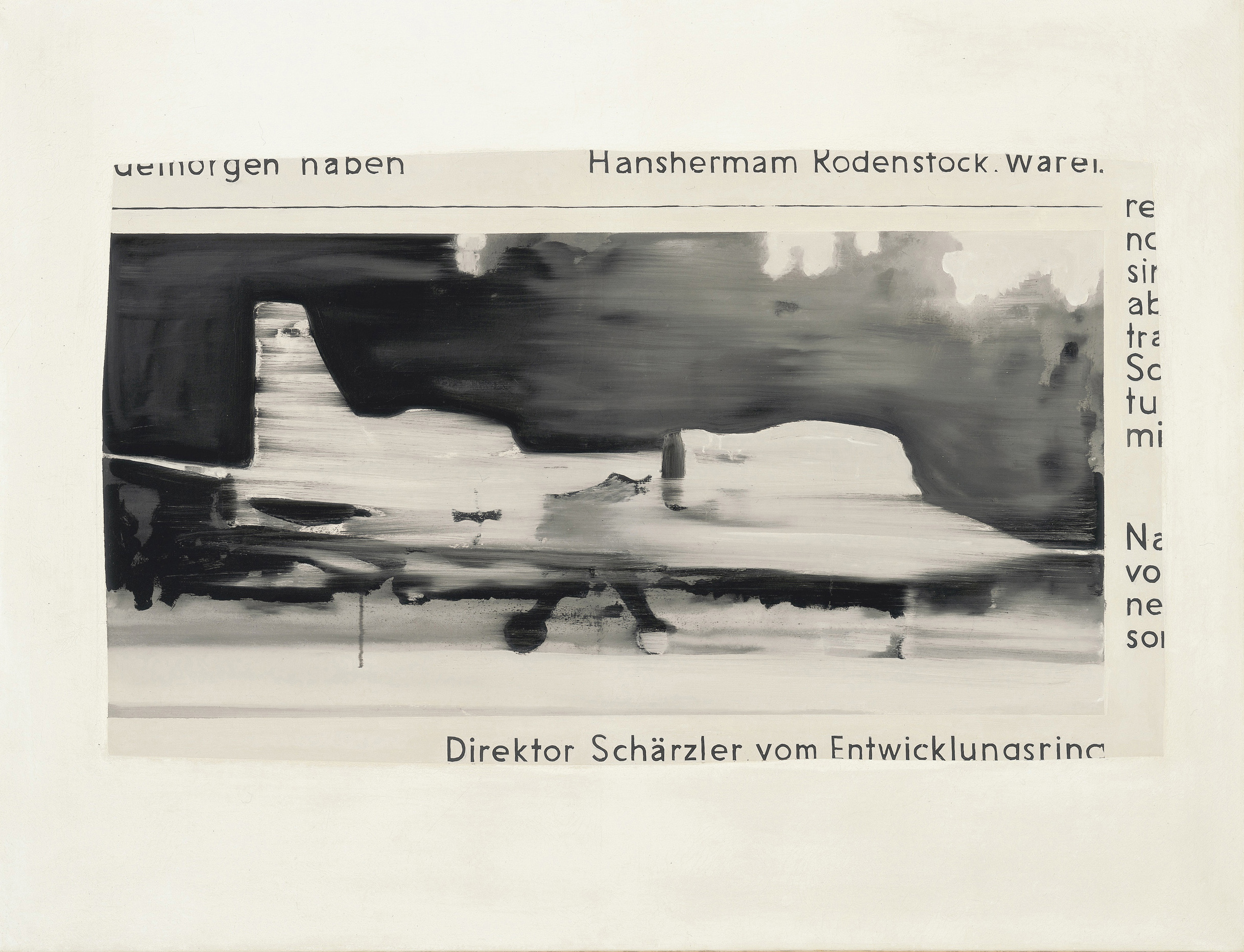 Gerhard Richter (*1932) Schärzler, 1964 Öl auf Leinwand, 100 x 130 cm Privatsammlung Essen  © Gerhard Richter 2023 (12052023)