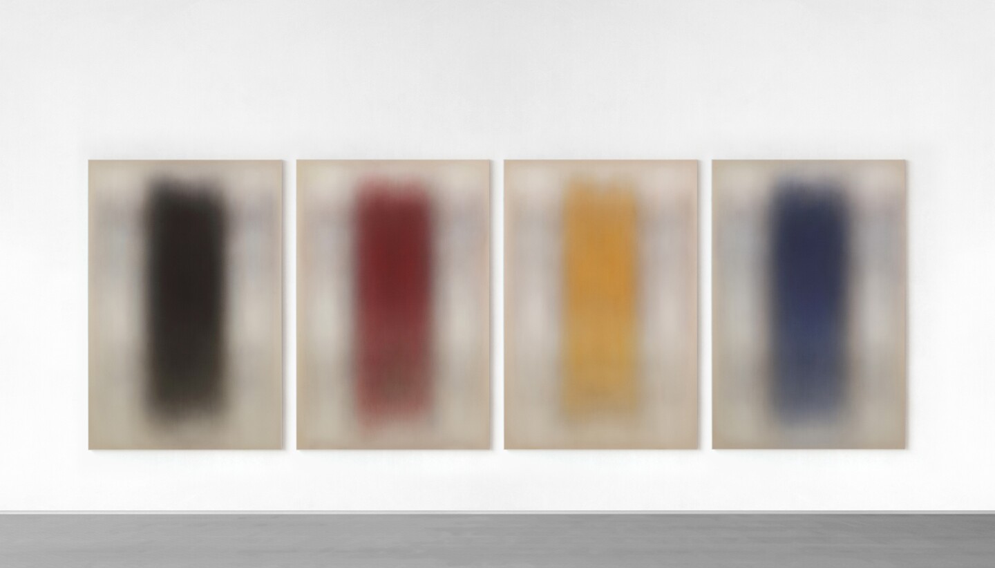 Hanns Kunitzberger (*1955) 1. Hälfte 2019, I, II, III, IV, 2019  4-teiliges Gemälde Öl auf Mollino auf Keilrahmen,  je 225 x 150 x 4 cm © Courtesy der Künstler und Vera Munro Gallery, Hamburg