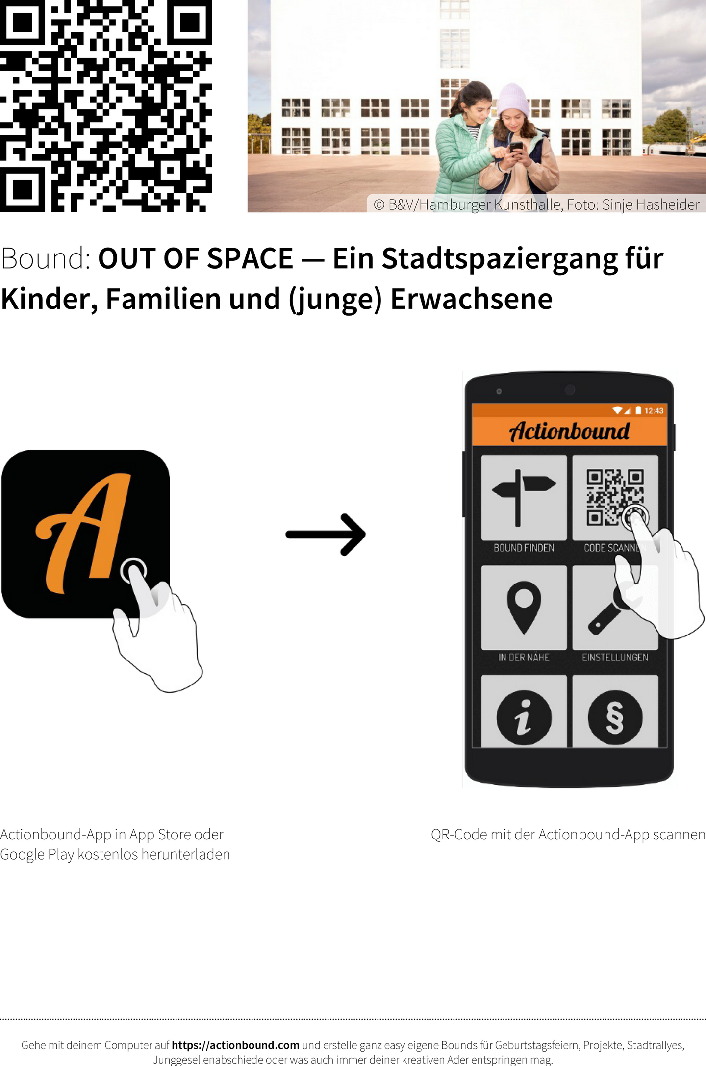 Out Of Space Space - ein Stadtspaziergang, Infos zum Download der App