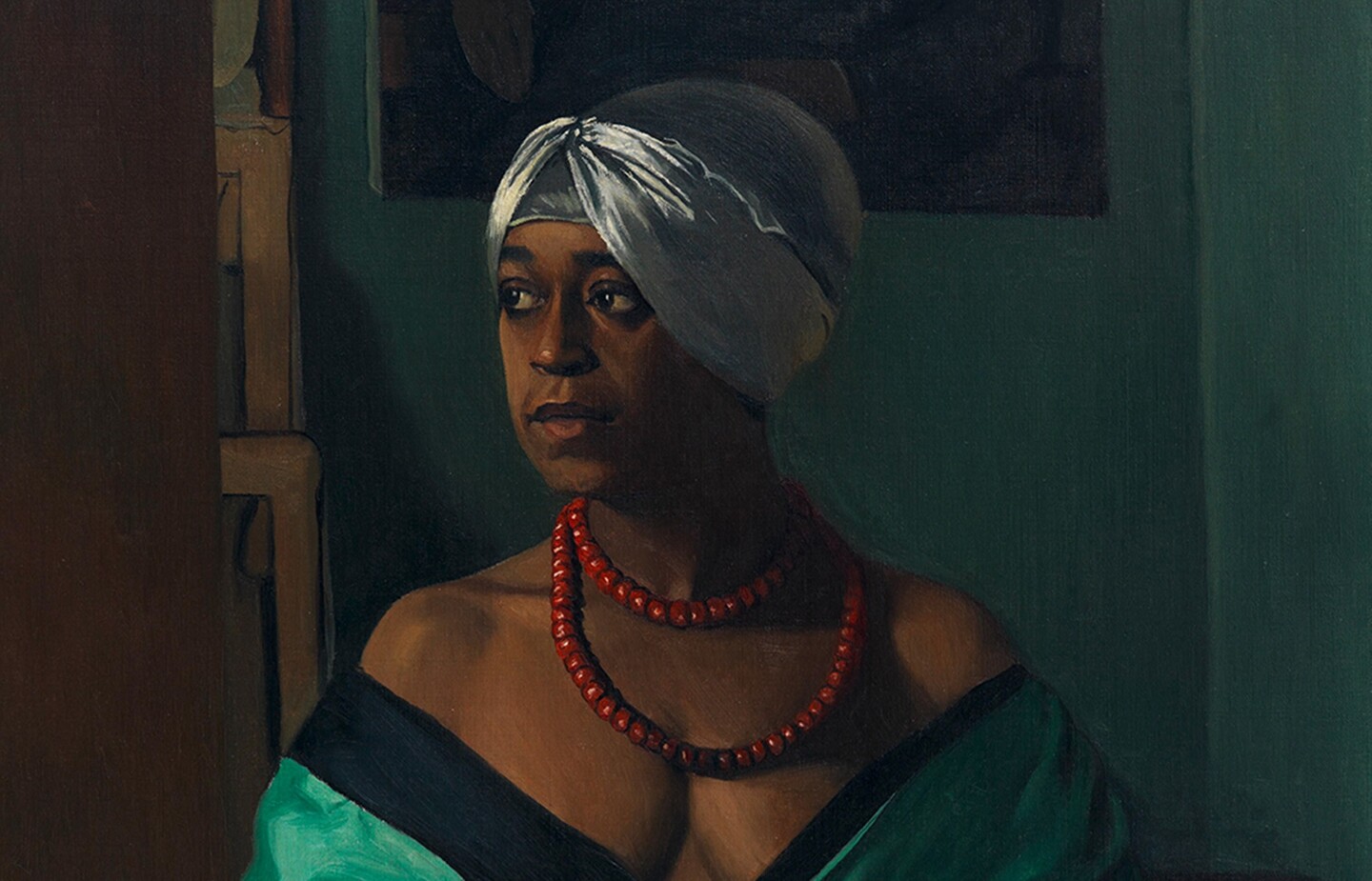 Felix Vallotton, Aicha, 1922, Detail,  Dauerleihgabe der Stiftung für die Hamburger Kunstsammlungen