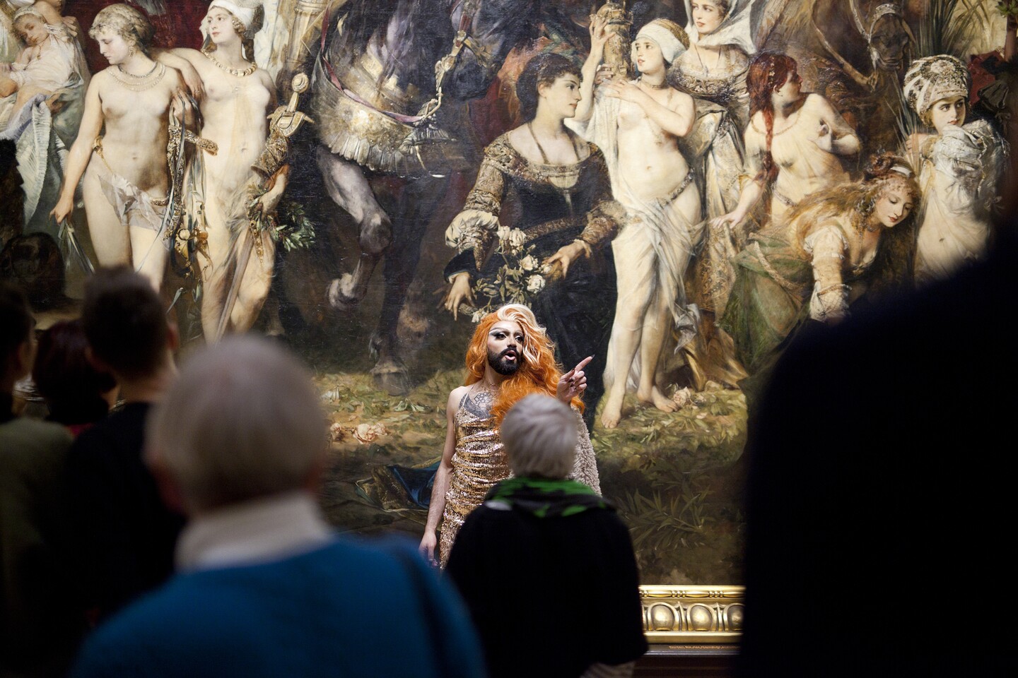 Dragführung Hamburger Kunsthalle, Lady Sasha, Foto: Vera Drebusch