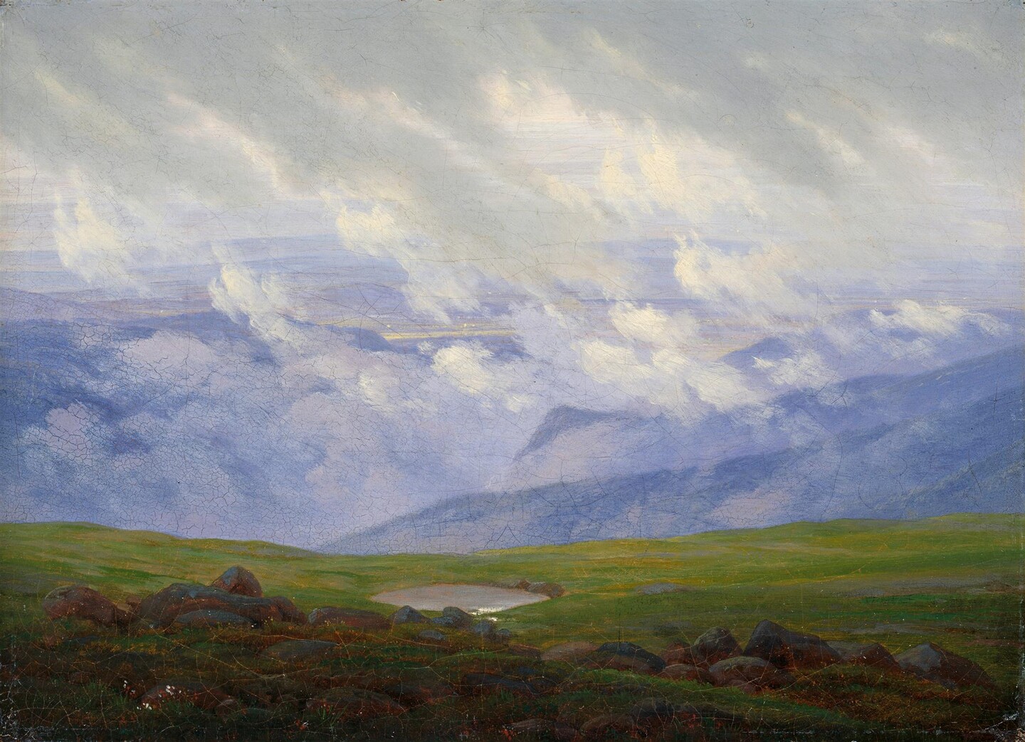 Caspar David Friedrich (1774 - 1840), Ziehende Wolken, um 1820, Hamburger Kunsthalle / bpk Foto: Elke Walford