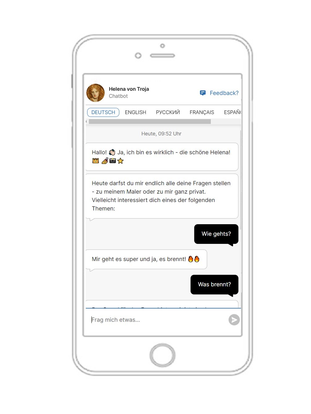 Chatbot Femme Fatale, Hamburger Kunsthalle