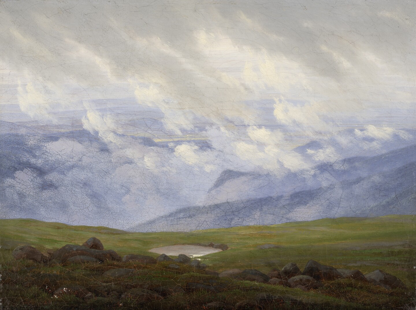 Caspar David Friedrich (1774 - 1840), Ziehende Wolken, um 1820, Hamburger Kunsthalle / bpk Foto: Elke Walford