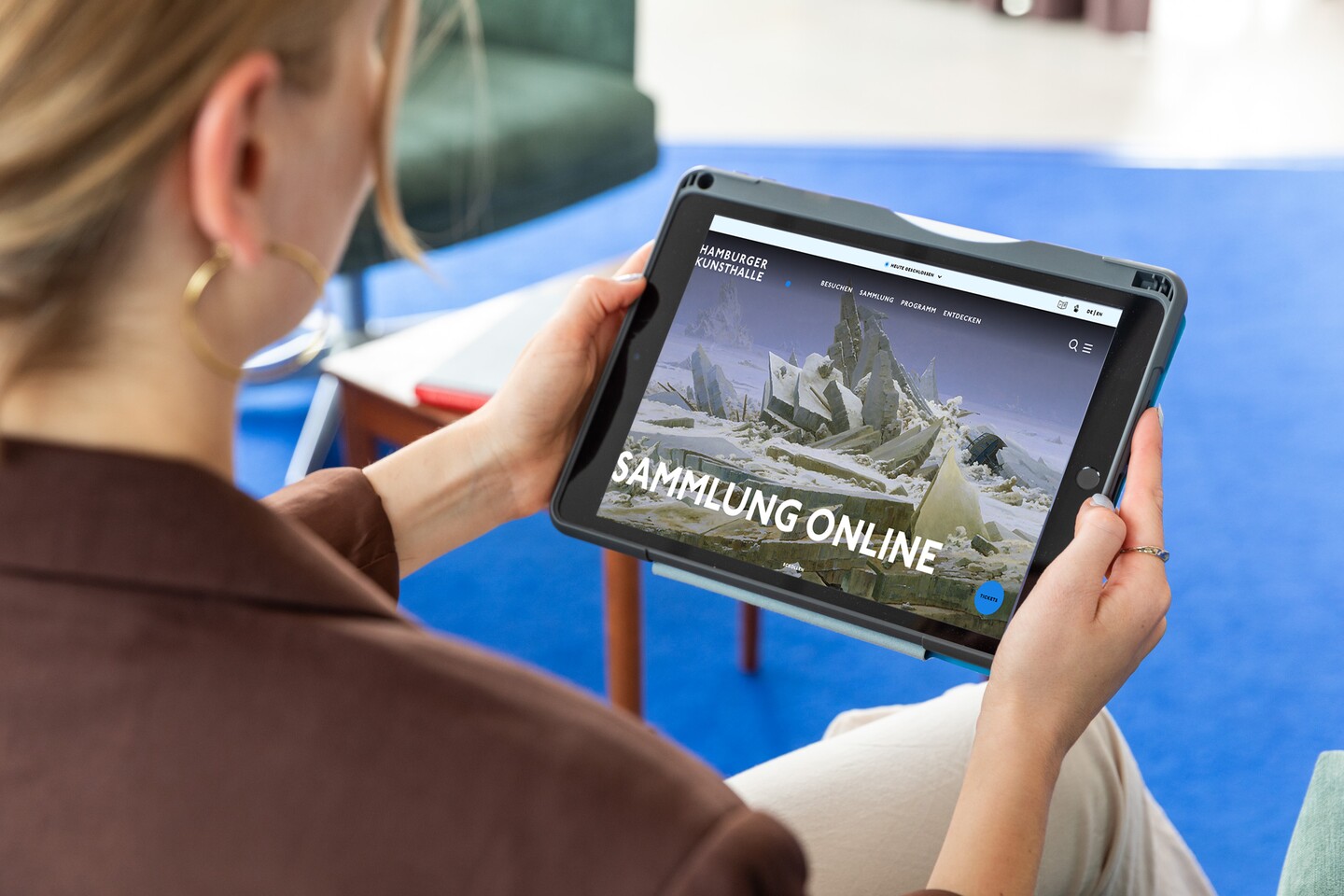 Digitale Angebote, Hamburger Kunsthalle, Foto: Fred Dott