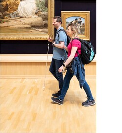Sehbehinderung und Blindheit im Museum, Hamburger Kunsthalle, Foto: Vera Drebusch