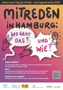 Plakat von Mitreden in Hamburg 2025