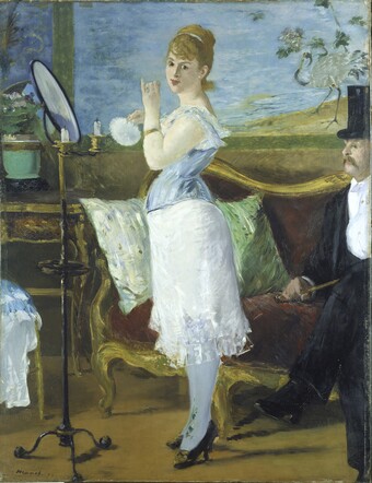 Édouard Manet, Nana, 1877, Öl auf Leinwand, 154 x 115 cm, © Hamburger Kunsthalle / bpk Foto: Elke Walford Édouard Manet, Nana, 1877, Öl auf Leinwand, 154 x 115 cm, © Hamburger Kunsthalle / bpk Foto: Elke Walford