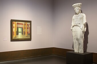 Transparentes Museum Ausstellungsraum zum Thema »Ausstellen – Gipskopien« 