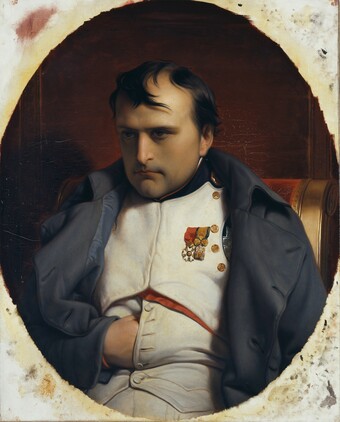 Paul Delaroche (1797–1856), Napoleon in Fontainebleau, 1846, Öl auf Leinwand, 81 x 65 cm © Hamburger Kunsthalle / bpk Foto: Elke Walford Paul Delaroche (1797–1856), Napoleon in Fontainebleau, 1846, Öl auf Leinwand, 81 x 65 cm © Hamburger Kunsthalle / bpk Foto: Elke Walford