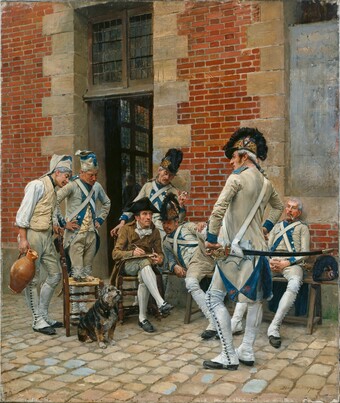 Ernest Meissonier (1815–1891), Das Porträt des Sergeanten, 1874, Öl auf Leinwand, 73 x 62 cm © Hamburger Kunsthalle / bpk, Foto: Elke Walford Ernest Meissonier (1815–1891), Das Porträt des Sergeanten, 1874, Öl auf Leinwand, 73 x 62 cm © Hamburger Kunsthalle / bpk, Foto: Elke Walford
