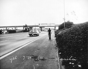 Bas Jan Ader (1942–1975) In Search of the Miraculous (One Night in Los Angeles), 1973 © The Estate of Bas Jan Ader / Mary Sue Ader Andersen, 2024 / VG Bild-Kunst, Bonn 2024. Courtesy of Meliksetian | Briggs, Dallas Bas Jan Ader (1942–1975) In Search of the Miraculous (One Night in Los Angeles), 1973 © The Estate of Bas Jan Ader / Mary Sue Ader Andersen, 2024 / VG Bild-Kunst, Bonn 2024. Courtesy of Meliksetian | Briggs, Dallas