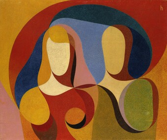 Heinrich Hoerle (1895–1936), Mann und Frau, 1933, Wachs auf Papier, aufgezogen auf Sperrholz, 97,5 x 117 cm, Dauerleihgabe der Stiftung Hamburger Kunstsammlungen © SHK / Hamburger Kunsthalle / bpk Foto: Elke Walford Heinrich Hoerle (1895–1936), Mann und Frau, 1933, Wachs auf Papier, aufgezogen auf Sperrholz, 97,5 x 117 cm, Dauerleihgabe der Stiftung Hamburger Kunstsammlungen © SHK / Hamburger Kunsthalle / bpk Foto: Elke Walford