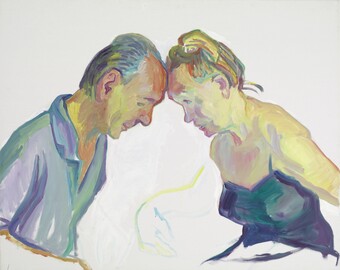 Maria Lassnig (1919–2014), Ehepaar, 2001, Städtische Galerie im Lenbachhaus und Kunstbau München, Sammlung KiCo © Maria Lassnig Stiftung / VG Bild-Kunst, Bonn 2025 Maria Lassnig (1919–2014), Ehepaar, 2001, Städtische Galerie im Lenbachhaus und Kunstbau München, Sammlung KiCo © Maria Lassnig Stiftung / VG Bild-Kunst, Bonn 2025