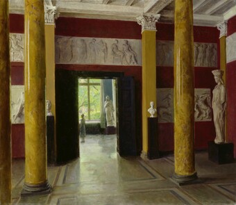 Julius von Ehren (1864–1944), Säulensaal im Altbau der Hamburger Kunsthalle, 1928, © Hamburger Kunsthalle / bpk Foto: Elke Walford Julius von Ehren (1864–1944), Säulensaal im Altbau der Hamburger Kunsthalle, 1928, © Hamburger Kunsthalle / bpk Foto: Elke Walford