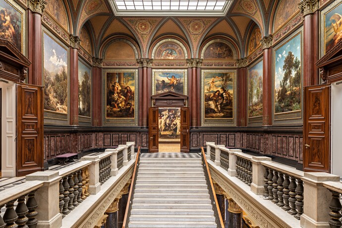 Hamburger Kunsthalle, Altbautreppenhaus, Foto: Fred Dott