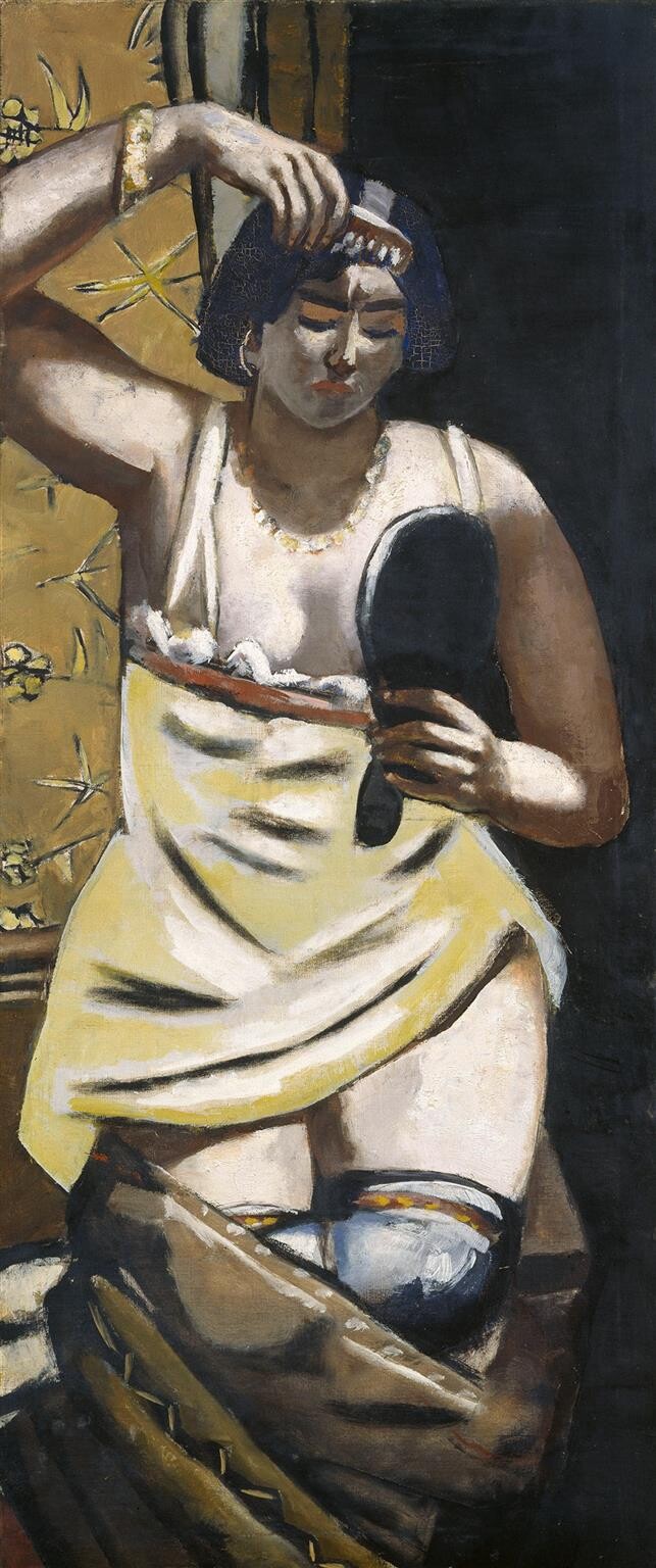 Max Beckmann (1884 - 1950), Akt mit Spiegel (Zigeunerin), 1928, Hamburger Kunsthalle, Geschenk der British American Tobacco GmbH (Deutschland), Hamburg 1957, Hamburger Kunsthalle / ARTOTHEK, Foto: Elke Walford