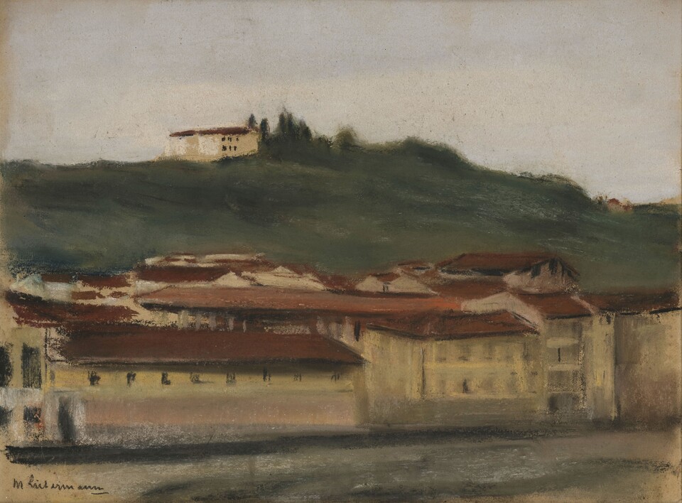 Max Liebermann (1847–1935) Monte Oliveto, Florenz, 1902 Pastell, 297 x 397 mm Sammlung Wohlfarth, Hamburg © Foto: Christoph Irrgang