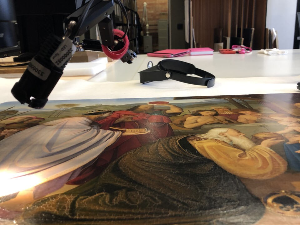 Kunsttechnologische Forschungen zur Staffeleimalerei der Nazarener, Foto: Hamburger Kunsthalle