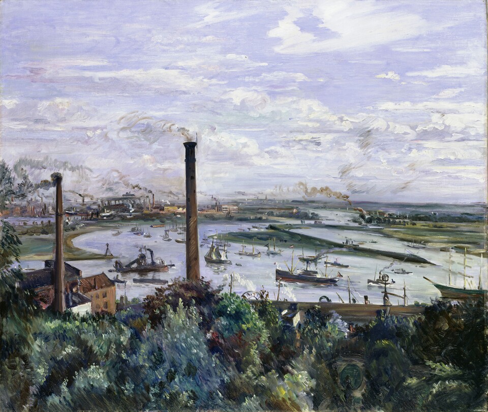 Lovis Corinth (1858 - 1925) Blick auf den Köhlbrand, 1911, Öl auf Leinwand, 114,5 x 135 cm, © Hamburger Kunsthalle / bpk Foto: Elke Walford.jpeg
