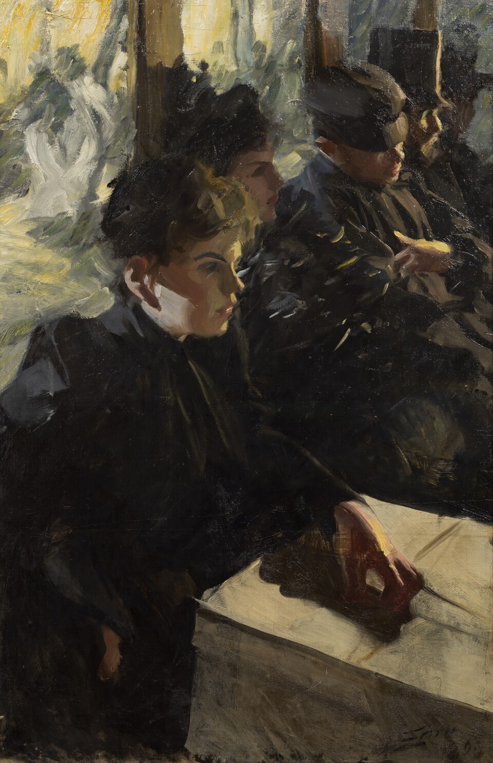 Anders Zorn (1860–1920), Omnibus I, um 1890 Öl auf Leinwand, 99,5 x 66 cm, Nationalmuseum, Stockholm Ankauf 1985, Peter and Malin Beijer Fonds, © Nationalmuseum, Stockholm, Foto: Anna Danielsson Anders Zorn (1860–1920), Omnibus I, um 1890 Öl auf Leinwand, 99,5 x 66 cm, Nationalmuseum, Stockholm Ankauf 1985, Peter and Malin Beijer Fonds, © Nationalmuseum, Stockholm, Foto: Anna Danielsson