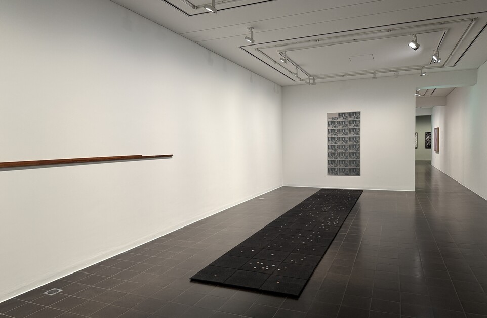 Installationsansicht »Isa Mona Lisa«, Hamburger Kunsthalle, 2025, Foto: Luisa Birke, mit Werken von Sung Tieu