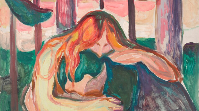 Edvard Munch (1863–1944), Vampir im Wald, 1916–1918, Munchmuseet © Munchmuseet
