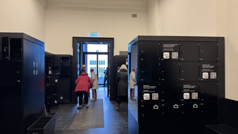 Stille Stunde in der Sammlung der Hamburger Kunsthalle, Schließfächer