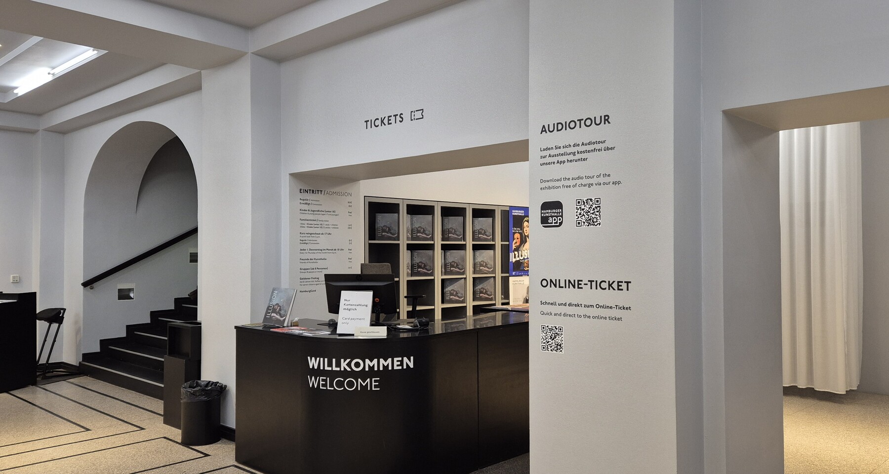 Hubertus-Wald-Forum Kassenbereich