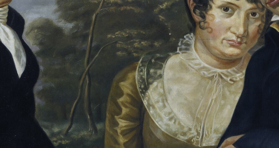 Bildbeschreibungen zu „Wir Drei“ Kopie nach Philipp Otto Runge  Von Julius von Ehren (1864-1944)  © Hamburger Kunsthalle / bpk  Foto: Elke Walford