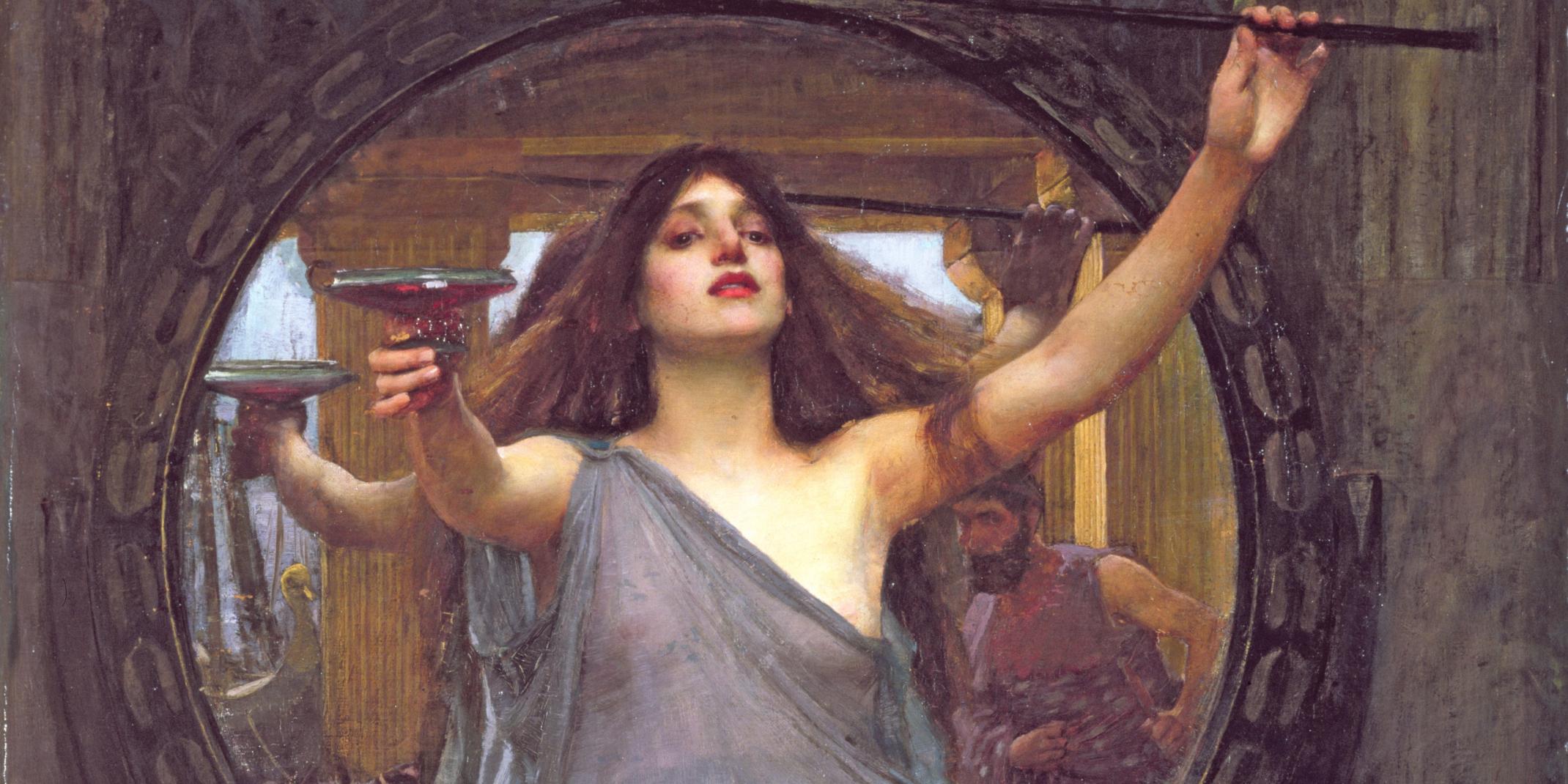 John William Waterhouse, Circe offering the cup to Ulysses, 1891, oil on canvas, © Gallery Oldham