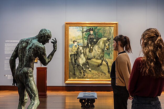Sammlungsraum Impressionismus mit einer Skuptur, © Hamburger Kunsthalle, Foto: Fred Dott Sammlungsraum Impressionismus mit einer Skulptur, © Hamburger Kunsthalle, Foto: Fred Dott