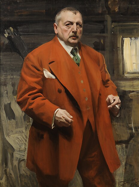 Anders Zorn (1860–1920), Selbstporträt in Rot, 1915, Zornmuseet, Mora © Zornmuseet, Mora Anders Zorn (1860–1920), Selbstporträt in Rot, 1915, Zornmuseet, Mora © Zornmuseet, Mora