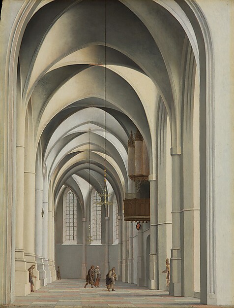 Pieter Jansz. Saenredam, Blick in den Chorumgang von St. Bavo in Haarlem, 1635, Staatliche Museen zu Berlin, Gemäldegalerie, Christoph Schmidt Pieter Jansz. Saenredam, Blick in den Chorumgang von St. Bavo in Haarlem, 1635, Staatliche Museen zu Berlin, Gemäldegalerie, Christoph Schmidt