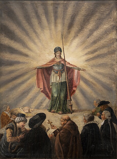 Daniel Chodowiecki (1726–1801), Göttin der Toleranz, ca. 1791, Öl auf Leinwand, 75 x 60 cm, Deutsches Hugenotten-Museum, Bad Karlshafen © Foto: Fred Dott